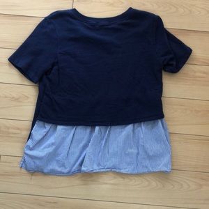 Gibson Navy Blue Short Sleeve Top